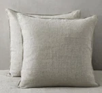 Atlinia 100% Linen Pillowcases Set Of 2, Euro Size 26" X Case,. Fixed Price $25.00.