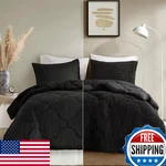 Spaces Reversible Sherpa Comforter Set - Chic Quatrefoil Quilting. Fixed Price $73.43.