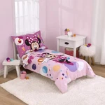 Girls 3-PC Toddler Bed Set Polyester Reversible Comforter Sheet Pillowcase Pink. Fixed Price $50.89.