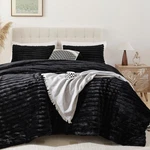 Smoofy Fluffy Size 3 Piece-king (104 X90&APOS;&APOS;), Black. Fixed Price $99.46.