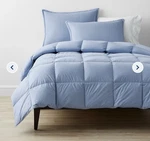 Company Store Lacrosse Rds Down Comforter Medium Warmth Twin Porcelain Blue. Fixed Price $139.00.