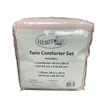 Brand New Heritage Club Twin Set: (1) 66 X 86 Comforter & 26 20 Sham, Pink. Fixed Price $24.95.