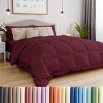 Cgk Unlimited Queen Size Burgundy Alternative Down Comforter - Warm Lightweight. Fixed Price $63.79.