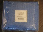 Belle Epoque Blue Houndstooth Cotton/ Linen King Duvet Mini Set. Fixed Price $172.46.