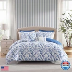 Laura Ashley - Queen Comforter Set Soft Reversible Cotton Bedding Medium Weight. Fixed Price $159.98.