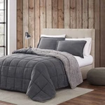 King Plush Sherpa Reversible Micro Suede Comforter Set Gray. Fixed Price $286.65.