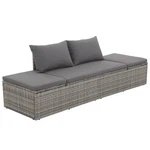 Patio Bed, Outdoor Lounge Washable Cushions & Poly Rattan Frame Vidaxl. Fixed Price $211.99.