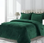 3PC Queen Venice Velvet Oversized Solid Duet Set Teal - Tribeca Living. Fixed Price $60.00.