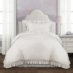 Lush Decor - Comforter Set, Soft Ruffled Bedding With Matching Sham, Cozy Ess.... Fixed Price $86.79.