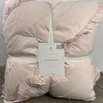 Pottery Barn Kids Eyelet Comforter, Twin Blush. Fixed Price $119.00.