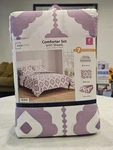 Mainstays 7 Piece Reversible Bed Bag With Sheets, Lilac Geo, Full. Fixed Price $45.99.