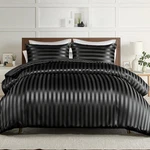 3-PIECE Reversible Queen Size Silk Comforter Set/bedding Set, Luxury Soft Sat.... Fixed Price $47.49.
