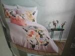 Ted Baker London Elegant King Comforter Shams Set Pink Multi Floral Cotton. Fixed Price $215.00.