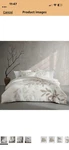 Calvin Klein 100% Cotton Gauze Beige Floral Bedding Set Comforter. Fixed Price $125.00.