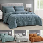 Chezmoi Collection Jasper Bed In Bag Geometric Triangle Quilted Comforter Set. Fixed Price $76.99.