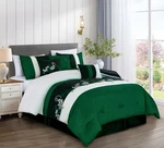 Chezmoi Collection 7-PIECE Luxury Leaves Scroll Embroidery Bedding Comforter Set. Fixed Price $116.99.