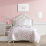 Laura Ashley Kids - Twin Quilt Set, Reversible Bedding With Matching Sha.... Fixed Price $62.84.