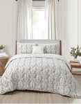Splendid Blair Twin 3PC Comforter Set Floral White/gray/pink Oeko-tex. Fixed Price $49.99.