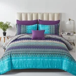 Boho Paisley Floral Striped Comforter Set 8-PCS In Bag Microfiber All Seasons. Fixed Price $79.89.