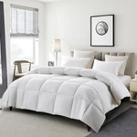 Serta King Comforter 100% Cotton White Goose Feather Down Fiber Duvet Insert. Fixed Price $129.44.