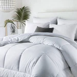 Twin Size All Seasons Soft White Polyester Down Alternative Comforter. Fixed Price $137.00.