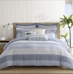 Sand Stripes Blue Full/queen 3PC Comforter Set - Levtex Home. Fixed Price $85.00.
