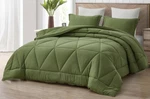 Rory 3-PIECE Triangle Geometric Quilted Soft Washed Microfiber Comforter Set. Fixed Price $62.99.
