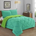 Elegant 3-PIECE Reversible Diamond Stitched Comforter & Shams. Fixed Price $41.99.