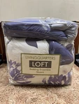 Loft Living Quarters Purple And White Queen Bedding Set #bedroomdecor Nwt. Fixed Price $105.11.