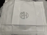 $144 Matouk Italy New 1PC Boudoir Sham Bergamo GIZA-87 Hemstitch White Mono. Fixed Price $55.00.