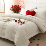 Cozylux California Size Comforter Set - 7 Pieces King, Beige. Fixed Price $88.10.