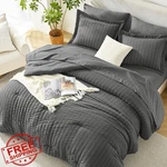 Himeet Oversized King Comforter Set Dark Grey. Fixed Price $81.99.