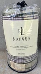New Ralph Lauren Home Full/queen Down Comforter Green, Purple Reversible Plaid. Fixed Price $120.00.