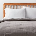 Twin/twin Extra Long Corduroy Plaid Comforter Gray - Room Essentials. Fixed Price $13.59.