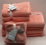 New Truly Lou Quick Dry Towel Set 8 Piece Bath Hand Wash Cloth Orange. Fixed Price $75.28.