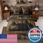 Erosebridal Farmhouse Black Bear Queen Comforter Set Sheets 7 Piece Rustic Camo. Fixed Price $113.38.