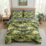 Pamnest Comforter Set Queen Size, Camouflage Dinosaur 7 Pcs Bedding .... Fixed Price $92.99.