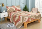 Dada Bedding Botanical Cranberry Sage Chevron Floral Flat Sheet W/ Pillow Cases. Fixed Price $41.99.