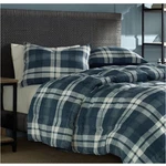 Nautica Queen Comforter Set Navy Plaid Reversible W/ Shams New. Fixed Price $49.99.