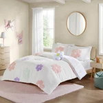 Gracie Floral Reversible Tufted Chenille Comforter Set, Twin. Fixed Price $89.99.