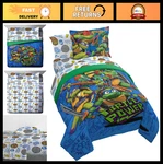 Jay Franco Nickelodeon Teenage Mutant Ninja Turtles Twin Comforter Set - 5 Piece. Fixed Price $124.09.