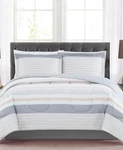 Pem America Grace 3-PC. Reversible Stripe Full/queen Comforter Set, Multi. Fixed Price $69.95.