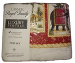Vtg New Nos Cannon Royal Family Twin Set Flat Fitted Sheet Pillowcase Cotton Mix. Fixed Price $59.99.