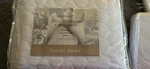 Jennifer Adams The Lux Collection Quilted White Duvet Cover & Pillow Shams Set. Fixed Price $85.00.
