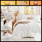 King Size Comforter Set - Soft Prewashed Quilted Bedding, Down Alternative, 3 Pi. Fixed Price $89.99.
