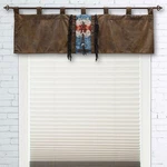 Carstens Turquoise Chamarro 54IN X 18IN Tab Top Window Valance - JB2087 144731. Fixed Price $29.00.