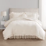 Mainstays 14178070878 11-PIECE Bed Bag Comforter Set, Reversible Cream. Fixed Price $61.00.