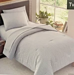 Britannica Home Fashions Twin-xl Gray Stripe 5 Piece Comforter Set- Daniela. Fixed Price $45.99.