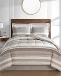 Fairfield Square Collection Austin Stripe/solid Rever 8 Pc. Comforter Set, King. Fixed Price $44.88.