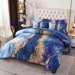 Perfemet Watercolor Marble Pattern Comforter Sets Blue Tie KING(6PCS),. Fixed Price $99.46.